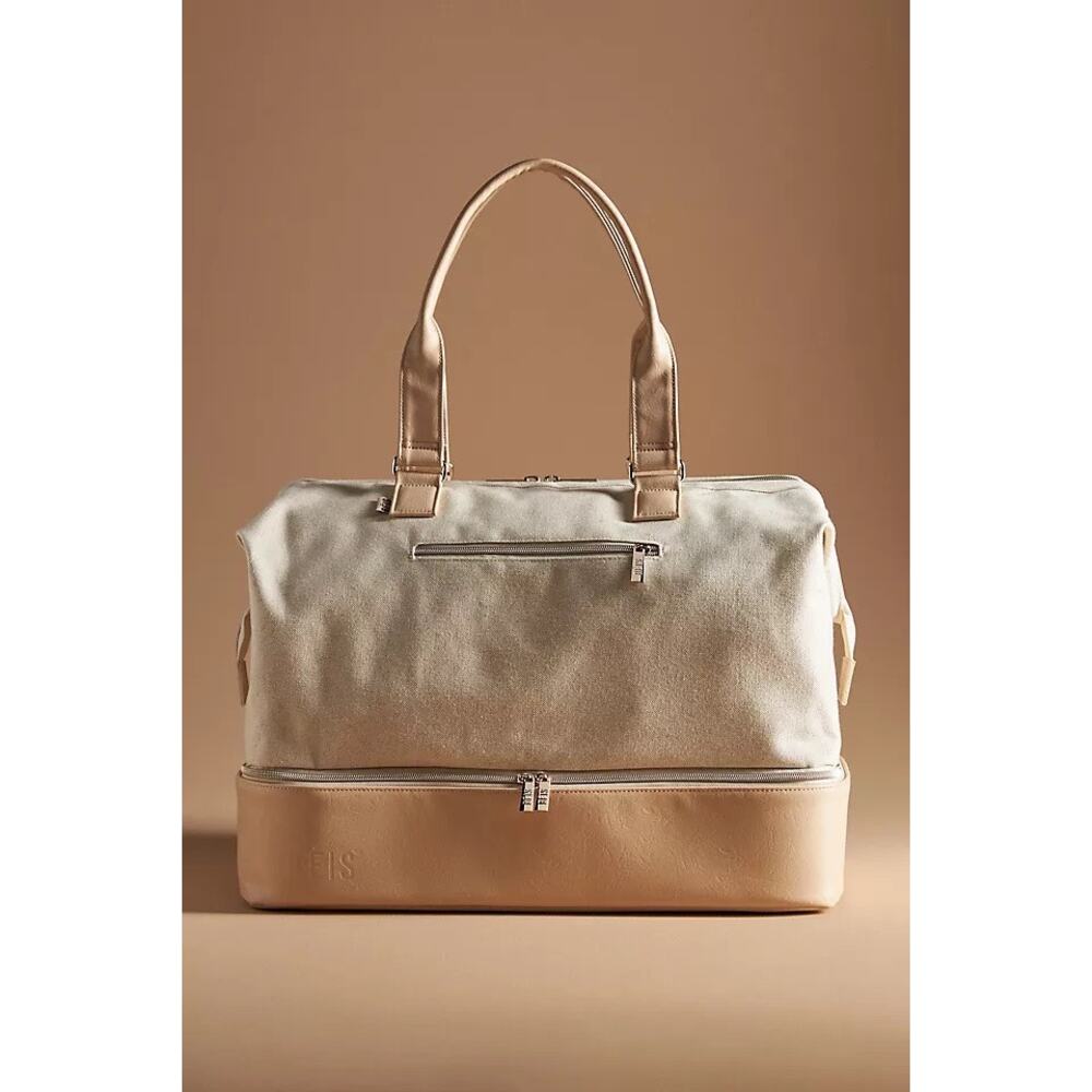 Beis Weekender Travel Bag Luggage Beige Cream - Dirt, Wear on Edges, Scuffs